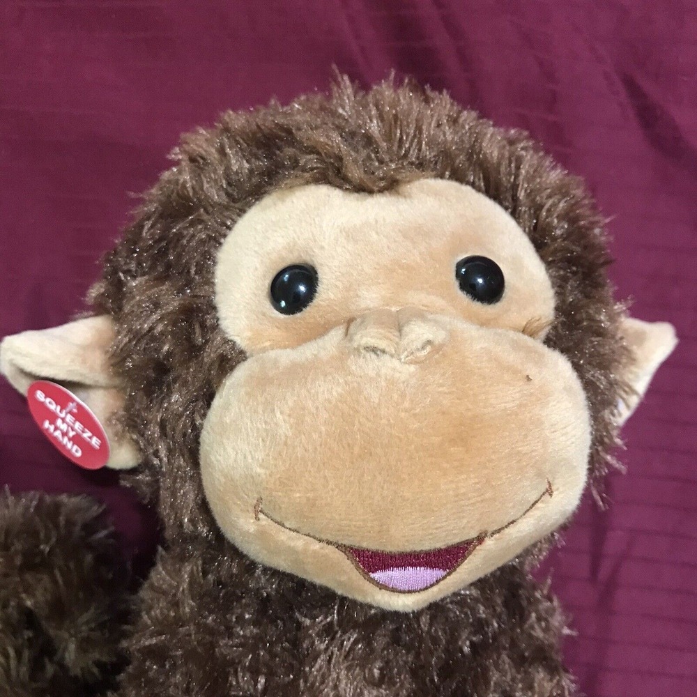Cuddle Barn Crackin' Up Coco Monkey Animated Musical Plush Toy 9" Tested‎